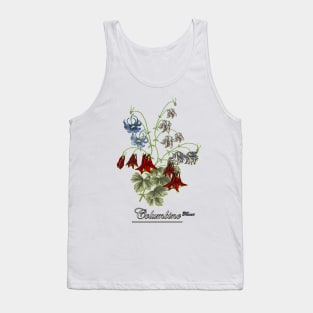 Columbine flowers-Spring Columbine Bouquet-Spring flowers-Aguilegia flowers Tank Top